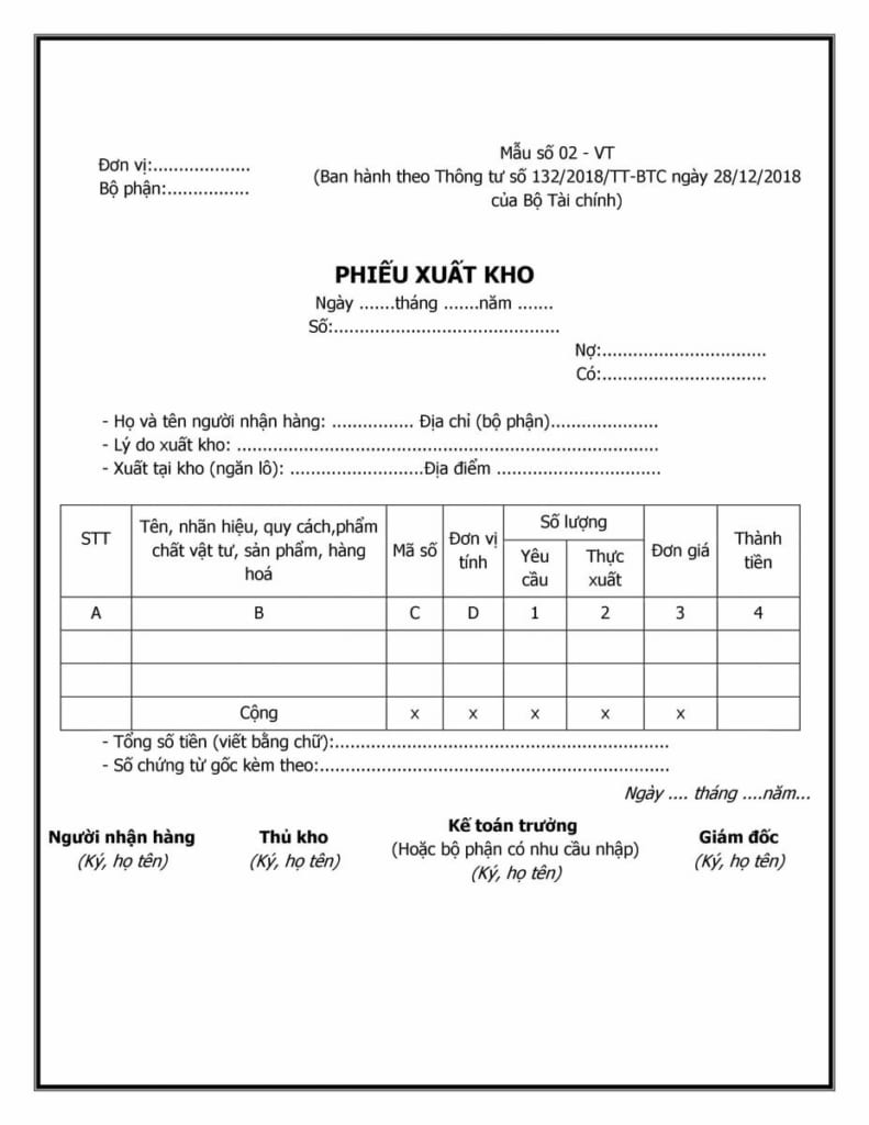 In phiếu xuất kho 9 In phieu xuat kho 1