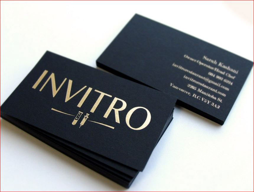 In name card ép kim 11 in danh thiep ep kim