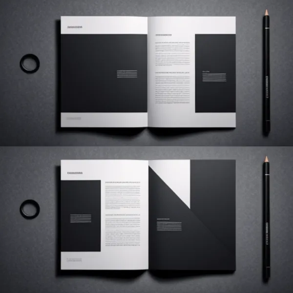 Thiết kế brochure tối giản