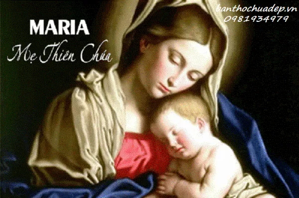 alt text: Đức Mẹ Maria với vẻ mặt hiền từ