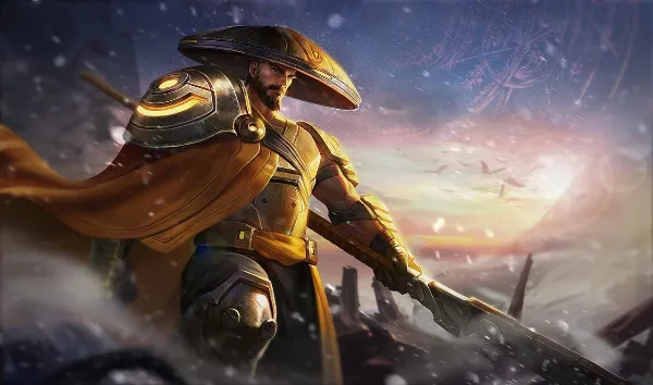 alt text: Hình nền Ryoma mặc định trong Liên Quân Mobile
