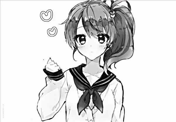 ảnh anime trắng đen buồn