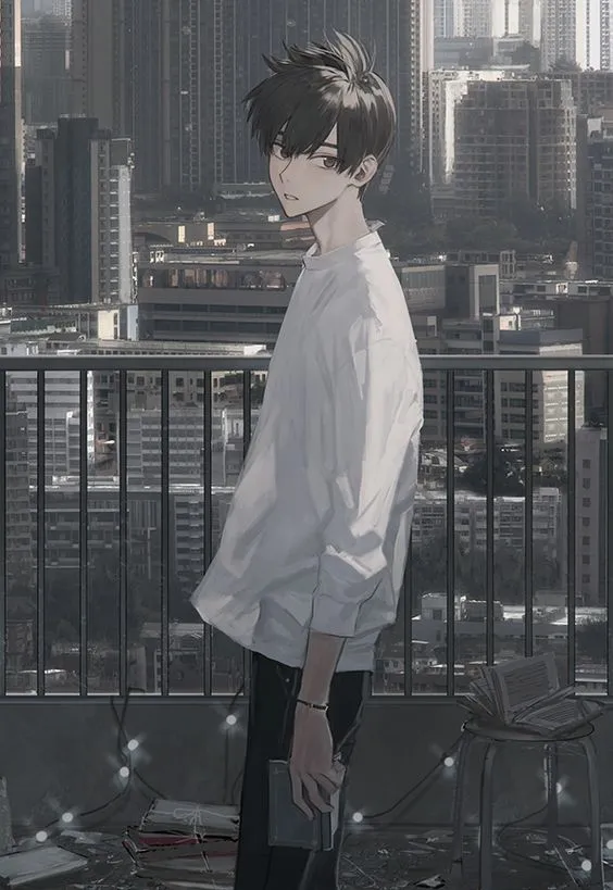 Hình ảnh anime nam buồn