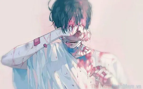 Hình ảnh anime nam buồn