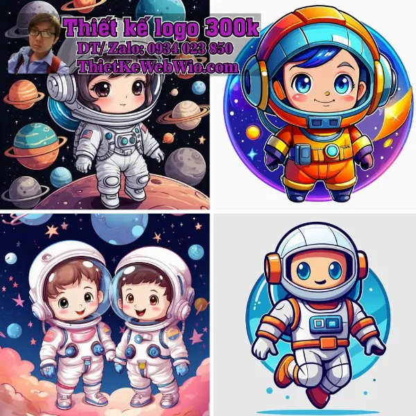 hinh anh phi hanh gia chibi