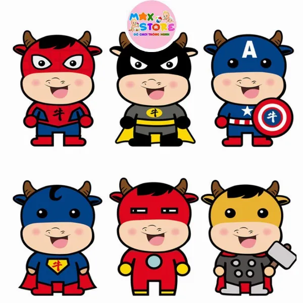 Hình chibi siêu nhân Superman ngầu 3D
