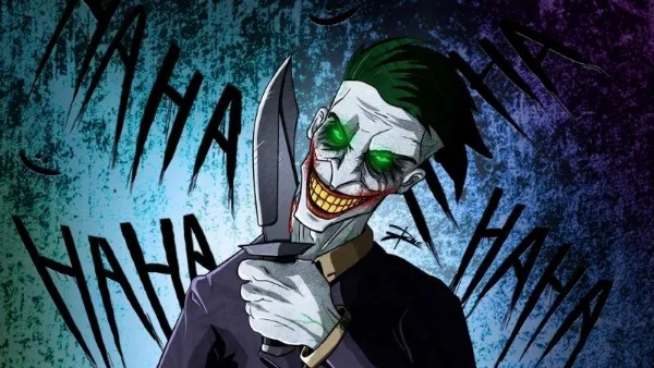 Hình nền Joker cho máy tính với nụ cười ma mị