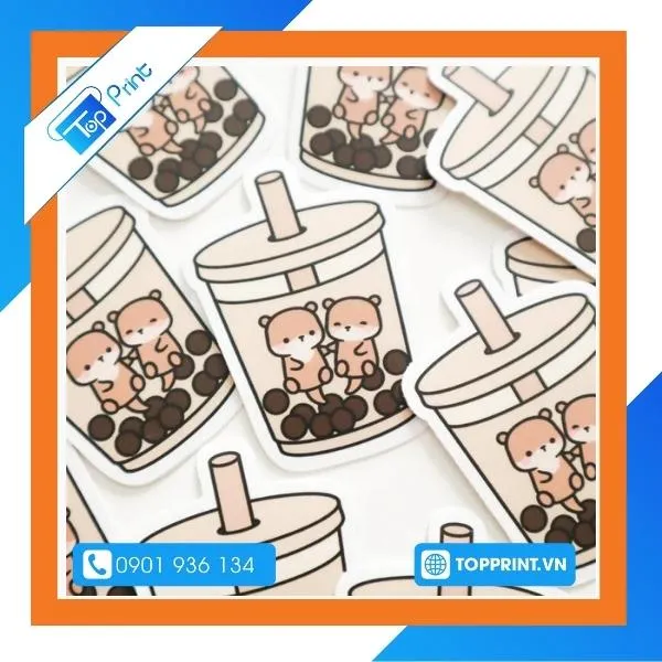 Hình nền ly trà sữa dễ thương