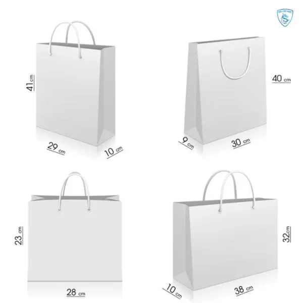 Kích thước túi giấy phổ biến