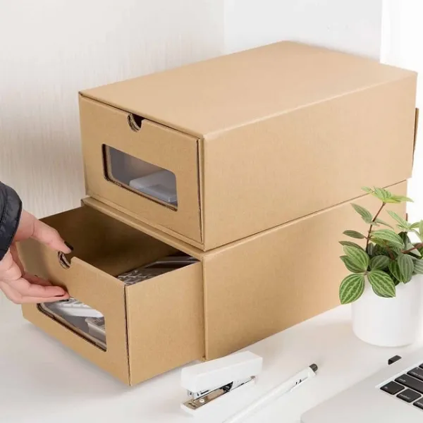 Làm kệ giày bằng thùng carton