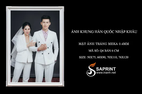 Mẫu khung ảnh gỗ đẹp tráng meka