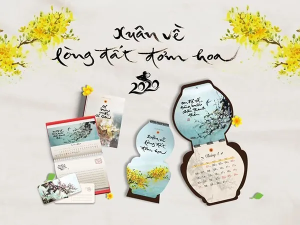 Trang trí lịch để bàn