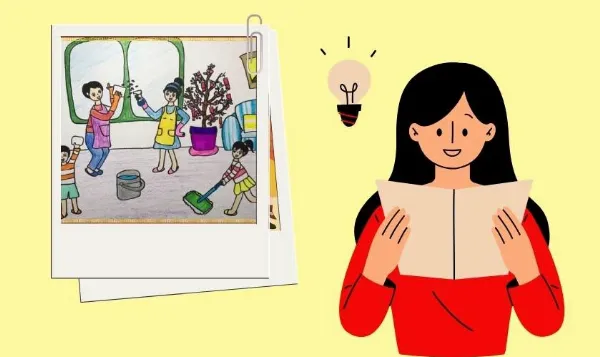 Tranh vẽ ngày Tết cho bé mầm non