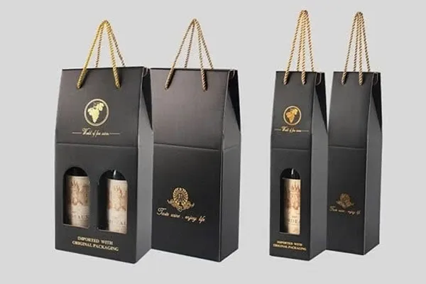 Túi giấy đựng rượu vang kiểu đứng