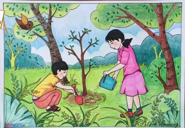 Vẽ tranh đề tài lao động