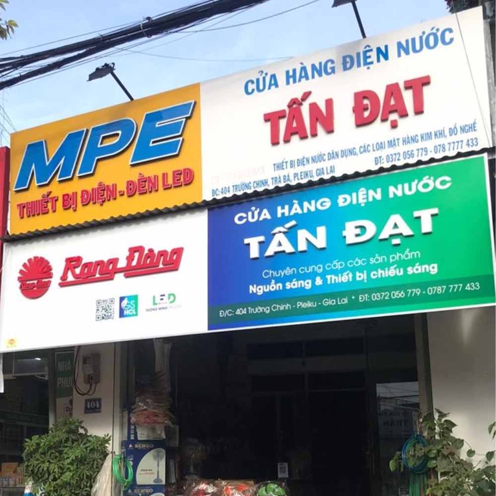 Mẫu Bảng Hiệu Cửa Hàng Điện Nước