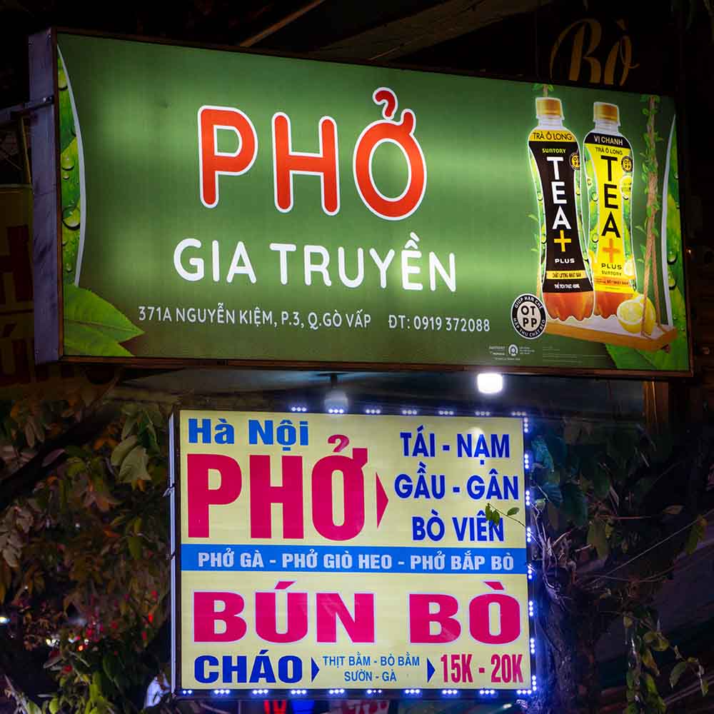 Mẫu Bảng Hiệu Quán Phở Đẹp