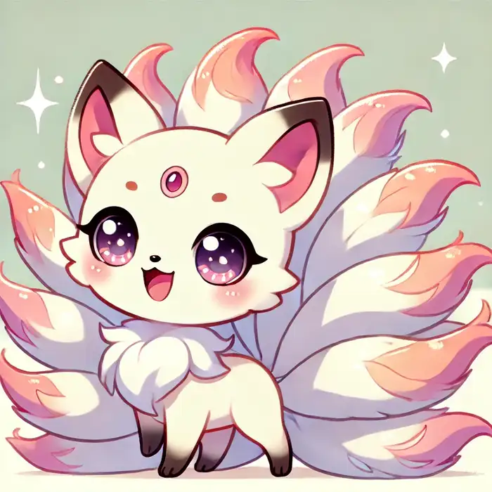 Top 110+ hình ảnh hồ ly chibi cute đáng yêu đặt làm avatar đẹp 16 Chibi hồ ly chín đuôi đẹp, đáng yêu