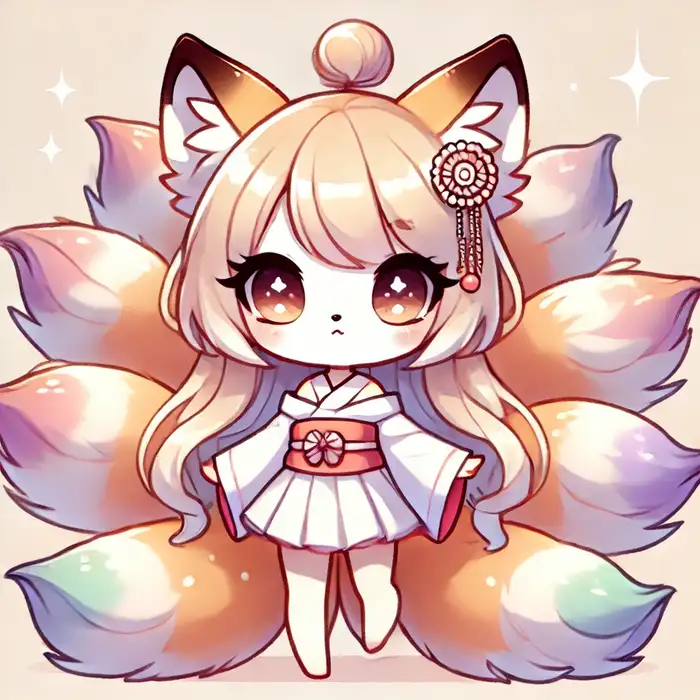 Top 110+ hình ảnh hồ ly chibi cute đáng yêu đặt làm avatar đẹp 8 Ảnh chibi nữ hồ ly 9 đuôi cute