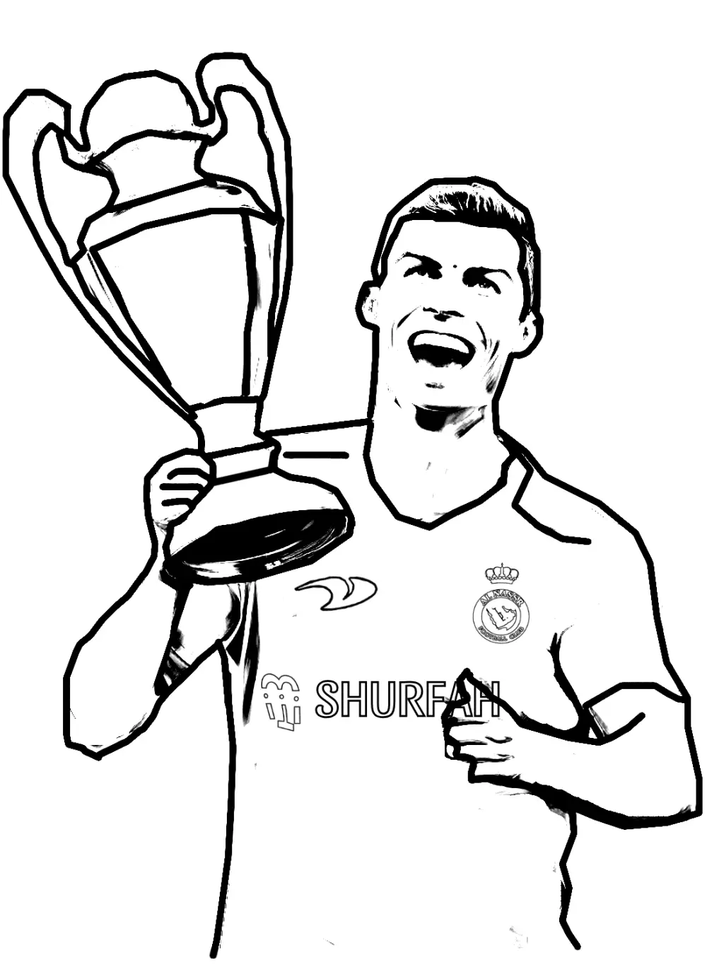 Tranh tô màu Ronaldo món quà ý nghĩa cho bé