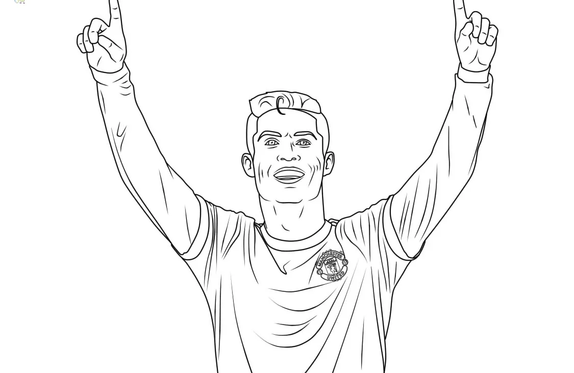 Tranh tô màu Ronaldo phát triển cảm quan nghệ thuật