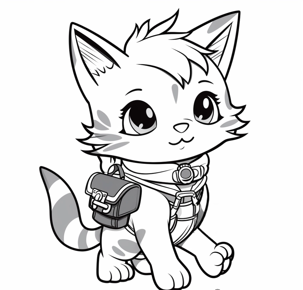 tranh-to-mau-meo-chibi-14 Biểu cảm mèo chibi buồn đáng thương