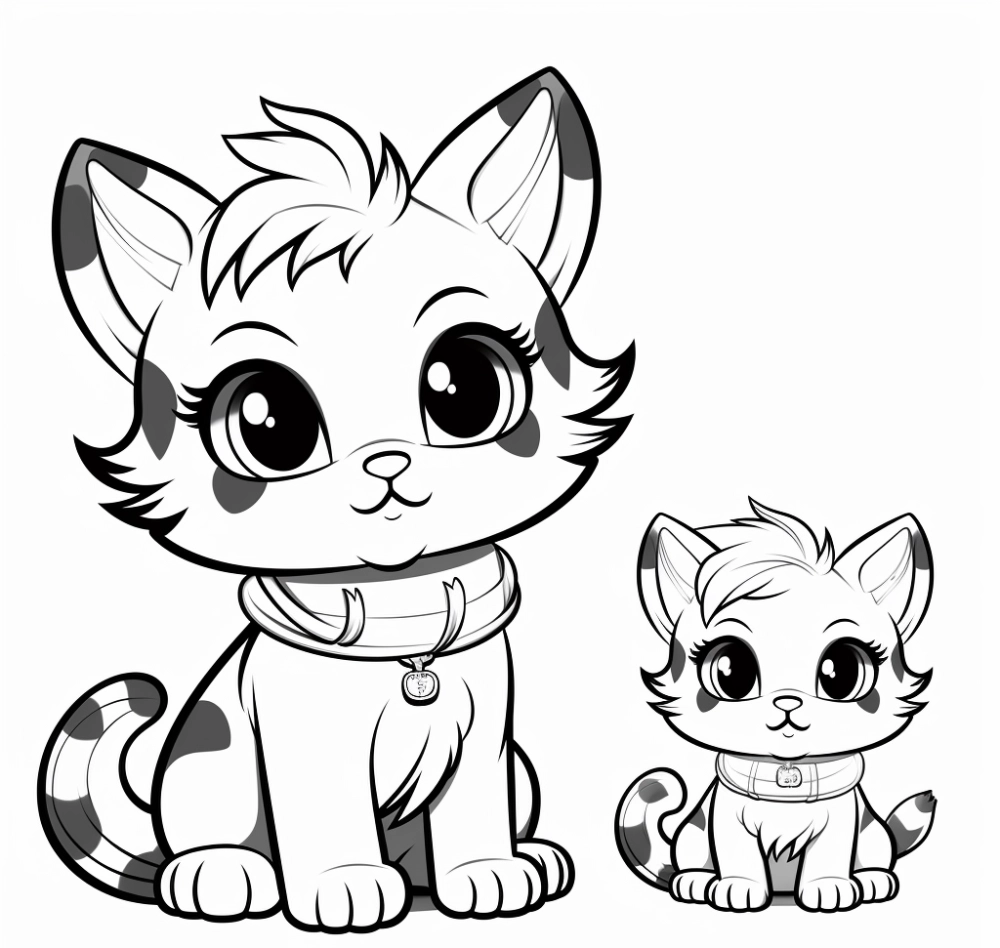 tranh-to-mau-meo-chibi-15 Dịch vụ in hình mèo cute sắc nét