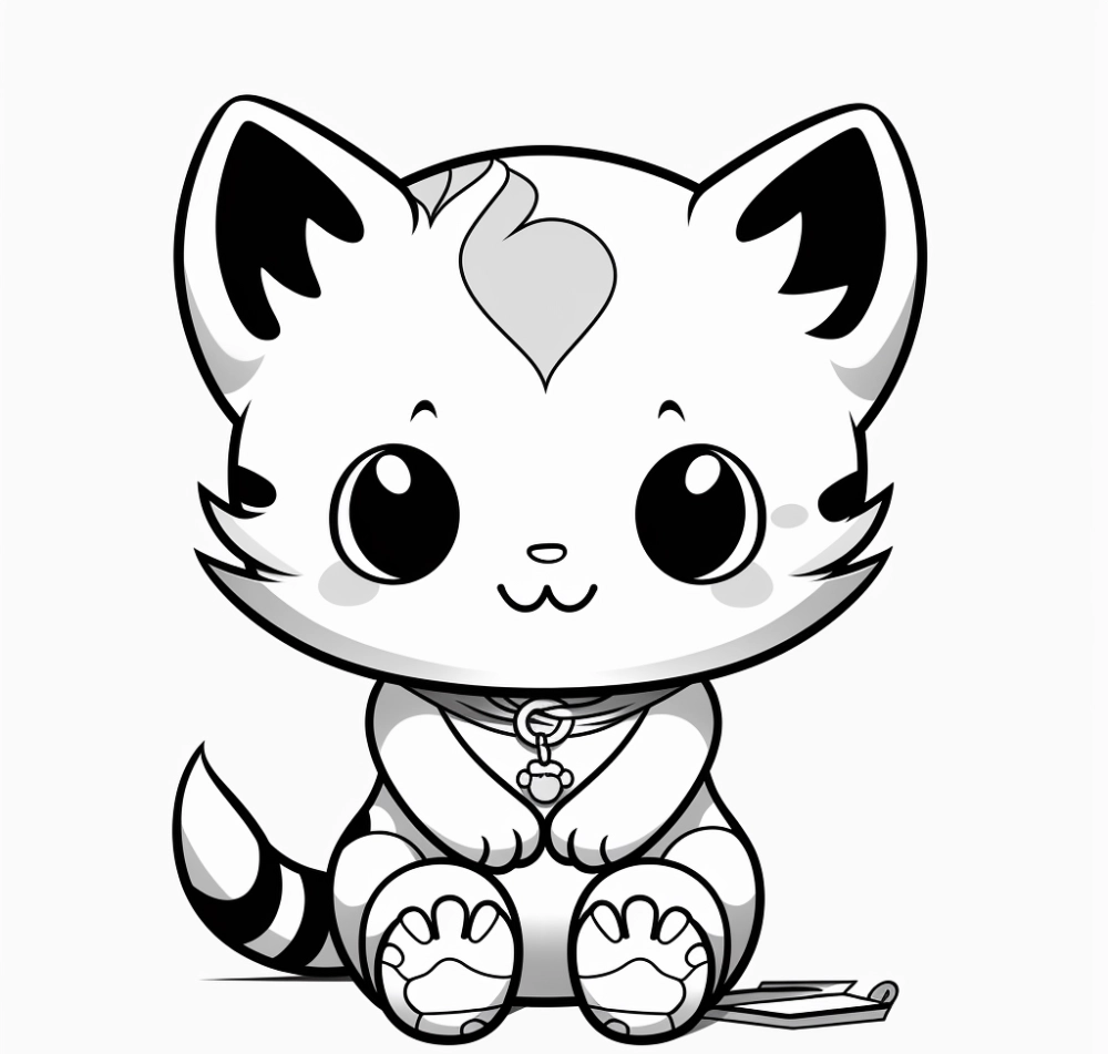 tranh-to-mau-meo-chibi-2 Mẫu avatar mèo chibi đẹp cho mạng xã hội