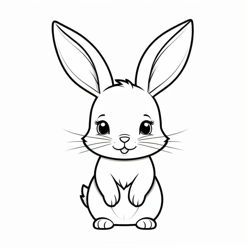 tranh-to-mau-tho-chibi-3 Hướng dẫn chi tiết cách vẽ thỏ chibi