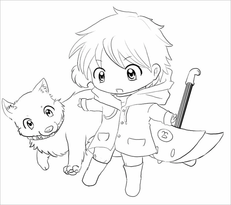 Tô màu búp bê chibi ngộ nghĩnh cho trẻ em vui chơi