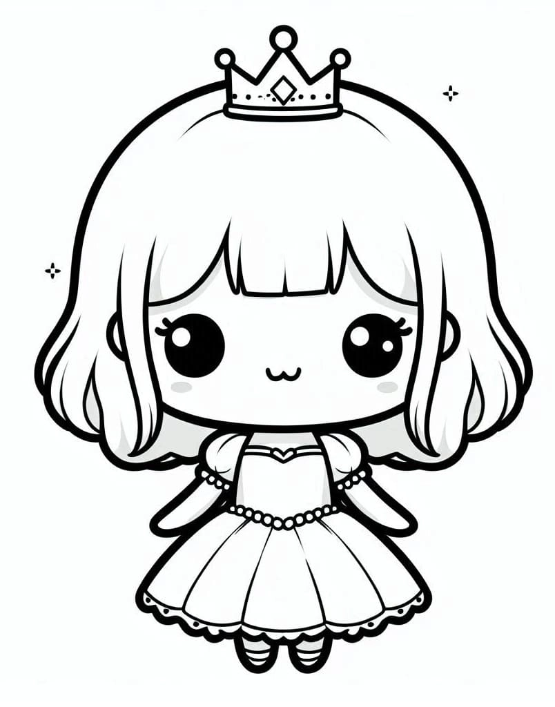 Tranh tô màu chibi kawaii cho bé thỏa sức tô vẽ